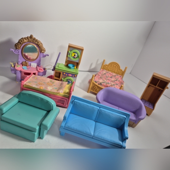 FISHER PRICE Loving Family Dollhouse Accessories & Furniture Lot - Picture 1 of 13